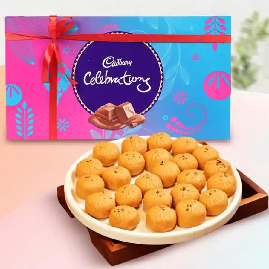 Mathura Peda with Cadbury Celebration