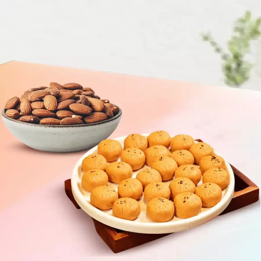 Mathura Peda with Crunchy Almonds