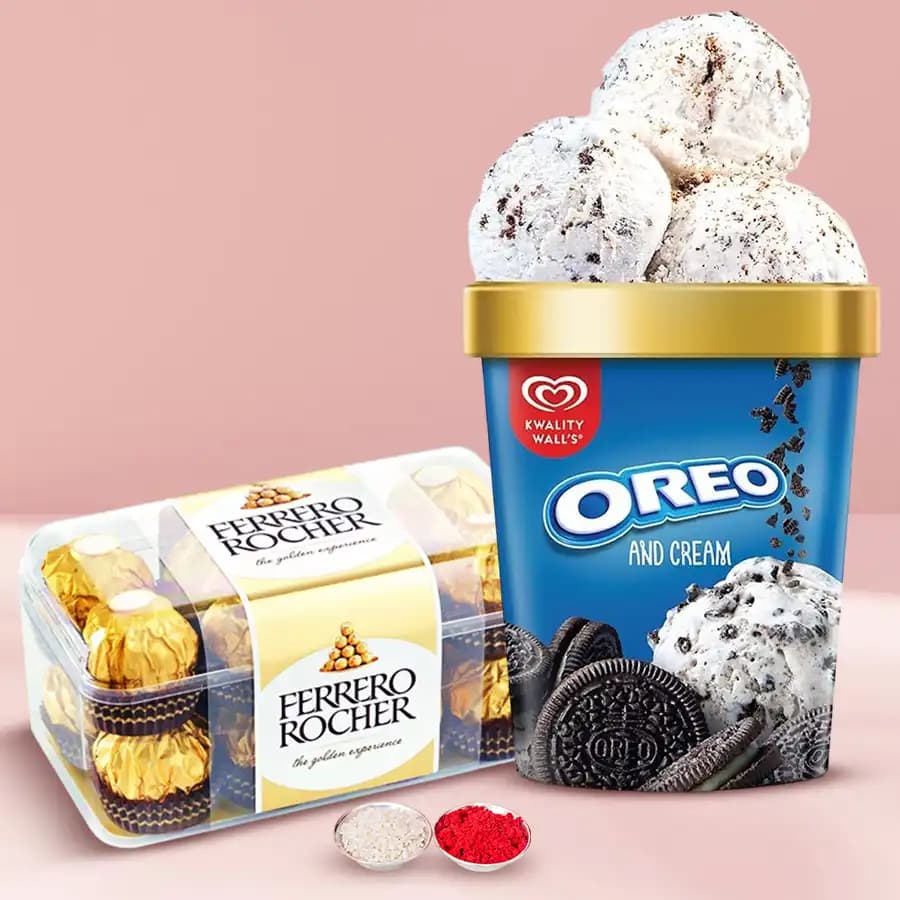 Ideal Selection of Ferrero Rocher n Kwality Walls Oreo Ice Cream