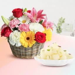 Rashbhari with Mixed Flower Arrangement 1