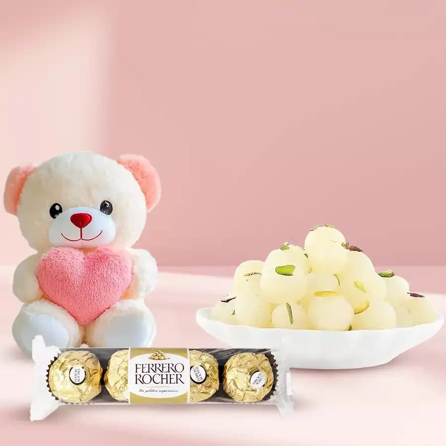 Rashbhari with Teddy N Ferrero Rocher Chocolate Pack