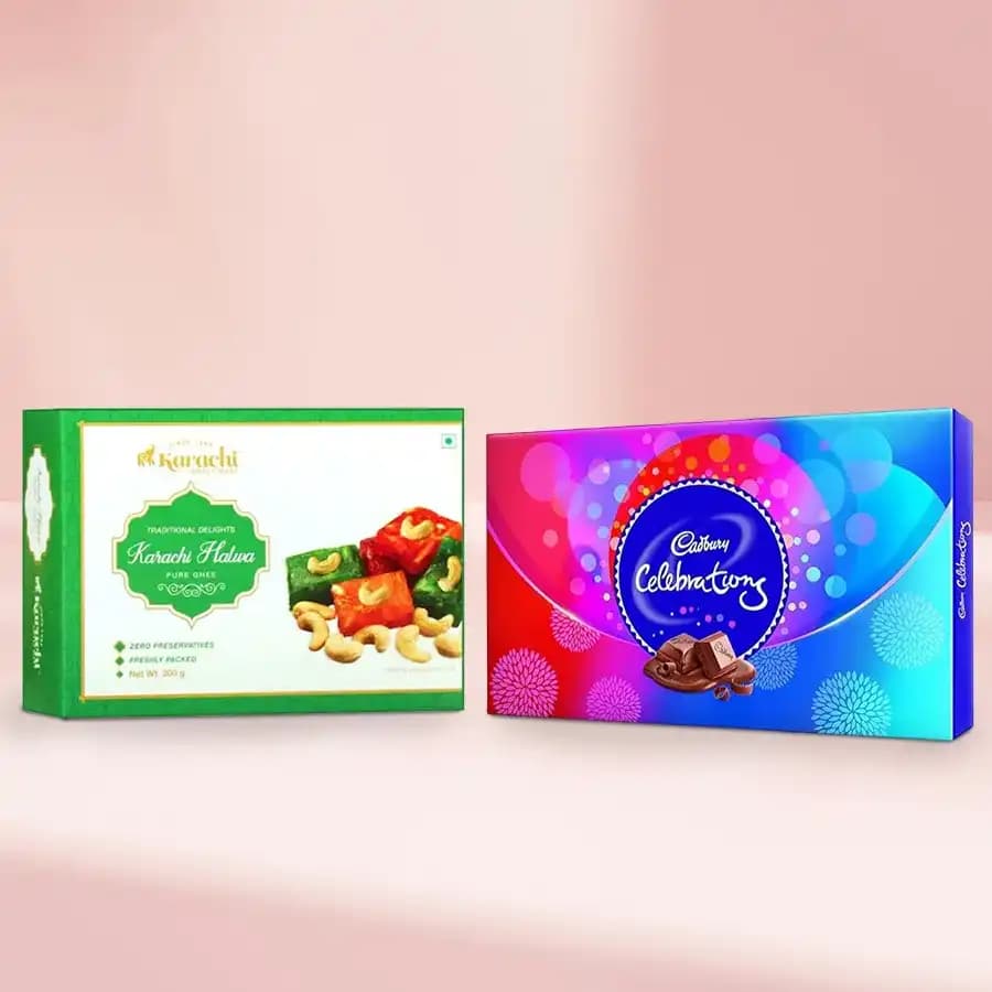 Karachi Halwa with Cadbury Celebration