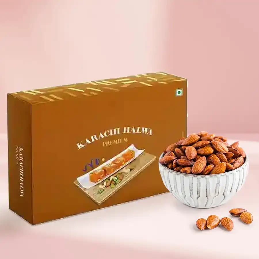 Karachi Halwa with Crunchy Almonds