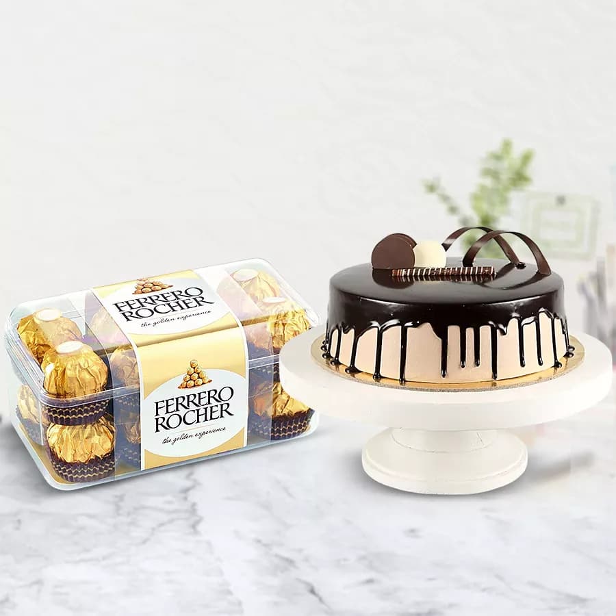 Chocolate Cake with Ferrero Rocher