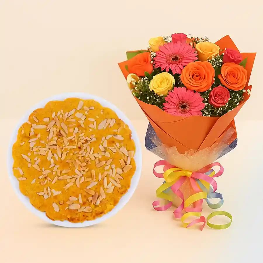 Almond Delight with Vibrant Blooms