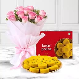 Saffron Delight Peda & Floral Elegance 1
