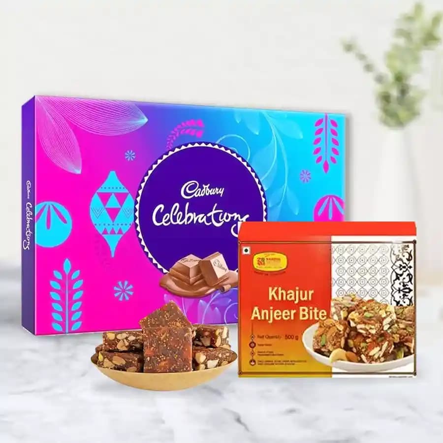 Exquisite Khajur Anjeer Delights with Festive Sweet Treats