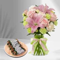 Elegant Pista Delight with Floral Touch 1