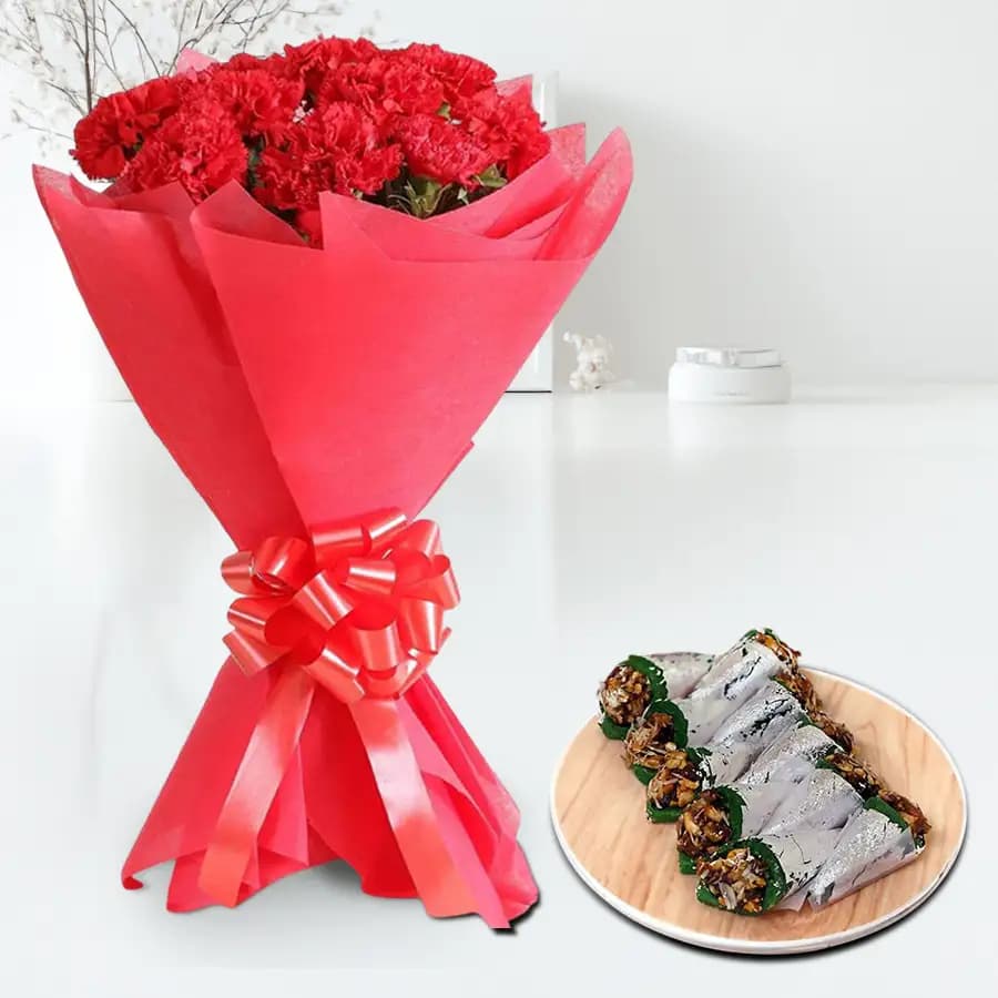 Gourmet Pista Pan & Passionate Roses Delight