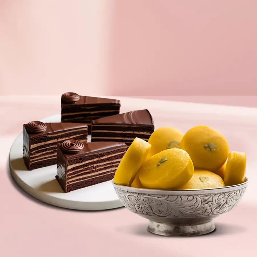 Saffron Nut Delight & Chocolate Indulgence