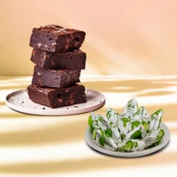Delightful Pista Pan & Brownie Treat 1