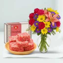 Sweet Cherry Delight with Floral Elegance 1