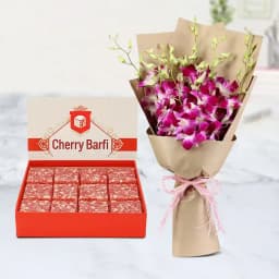 Cherry Delight with Enchanting Orchids 1