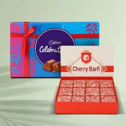 Decadent Cherry Barfi & Chocolate Indulgence 1