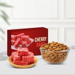 Almond Cherry Delight Barfi 1