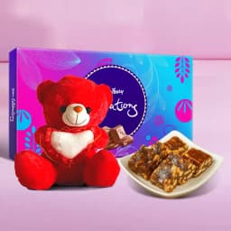 Cherished Moments: Anjeer Pak with Adorable Teddy & Chocolate 1