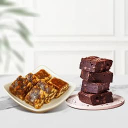 Decadent Delight: Anjeer Pak & Gourmet Brownies 1