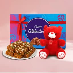 Kaju King Delight with Cuddly Teddy & Sweet Chocolate 1