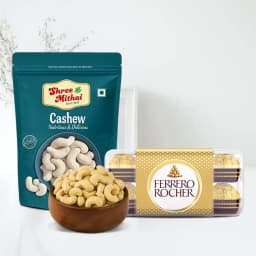 Kaju King from Shree Mithai with Ferrero Rocher 1