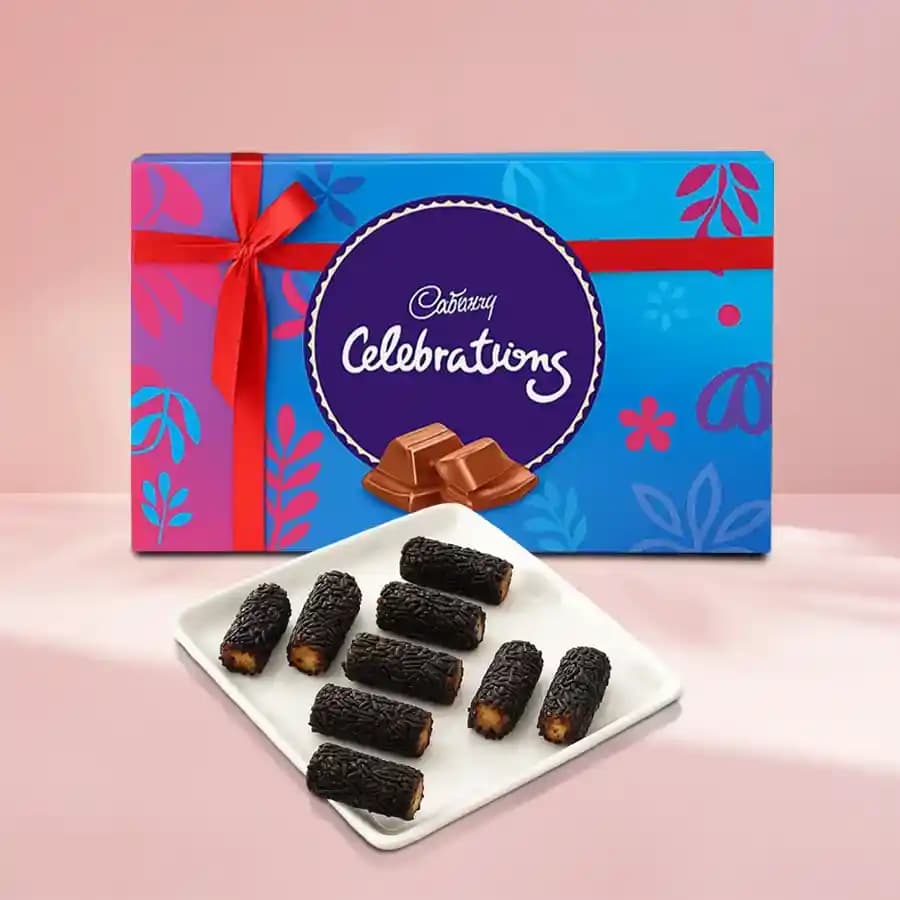 Kaju Choco Roll from Shree Mithai with Cadbury Celebration