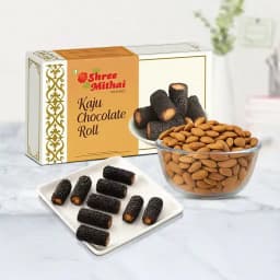 Kaju Choco Roll from Shree Mithai with Crunchy Almonds 1