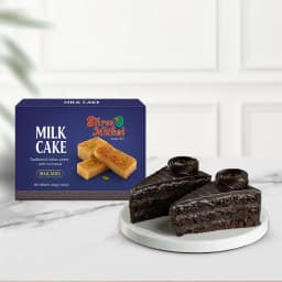 Milk Cake from Shree Mithai with Chocolate Pastry 1