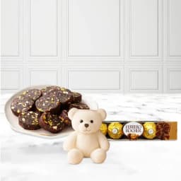 Dry Fruit Dates Roll from Shree Mithai with Teddy N Ferrero Rocher 1