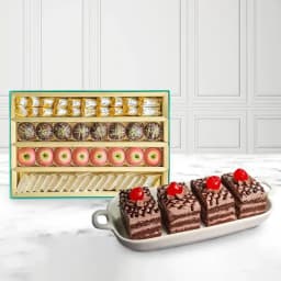 Assorted Sweets from Adyar Ananda Bhawan with Chocolate Pastry 1