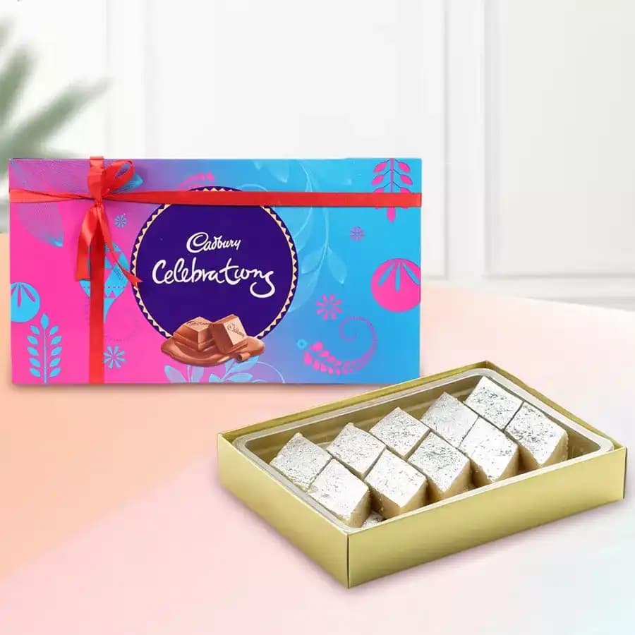 Badam Kathli from Sri Krishna Sweets with Cadbury Celebration