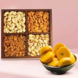 Kesar Peda from Sri Krishna Sweets with Assorted Dry Fruits 1