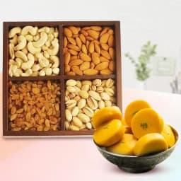 Kesar Peda from Sri Krishna Sweets with Mixed Dry Fruits 1