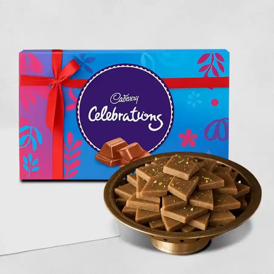 Karupatti Katli from Sri Krishna Sweets with Cadbury Celebration
