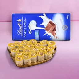 Dry Fruit Honey Dew from Adyar Ananda Bhawan with Lindt Excellence Chocolate Bar 1