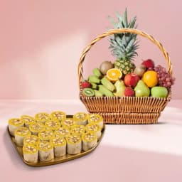 Dry Fruit Honey Dew from Adyar Ananda Bhawan with Fresh Fruit Basket 1
