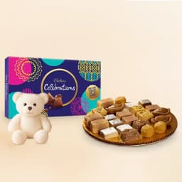 Assorted Sweets from G Pulla Reddy with Teddy N Cadbury Celebration 1