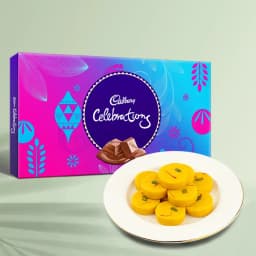 Kesar Peda from Dadus with Cadbury Celebration 1