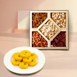 Kesar Peda from Dadus with Assorted Dry Fruits 1