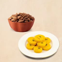 Kesar Peda from Dadus with Crunchy Almonds 1