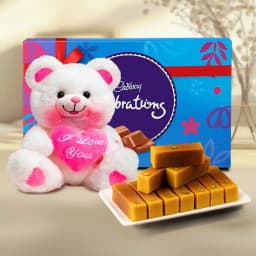 Milk Mysorepak from G Pulla Reddy with Teddy N Cadbury Celebration 1