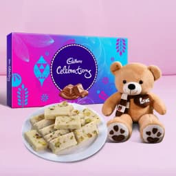 Malai Burfi from G Pulla Reddy with Teddy N Cadbury Celebration 1
