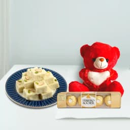 Malai Burfi from G Pulla Reddy with Teddy N Ferrero Rocher 1