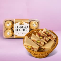 DryFruit Katli from G Pulla Reddy with Ferrero Rocher 1