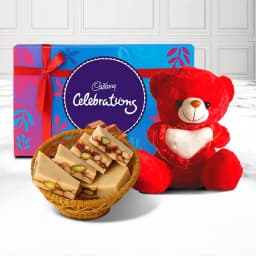 DryFruit Katli from G Pulla Reddy with Teddy N Cadbury Celebration 1