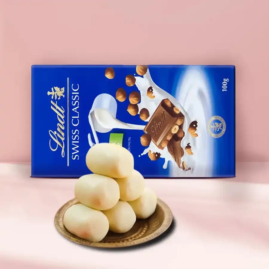 Palakova from Almond House with Lindt Excellence Chocolate Bar