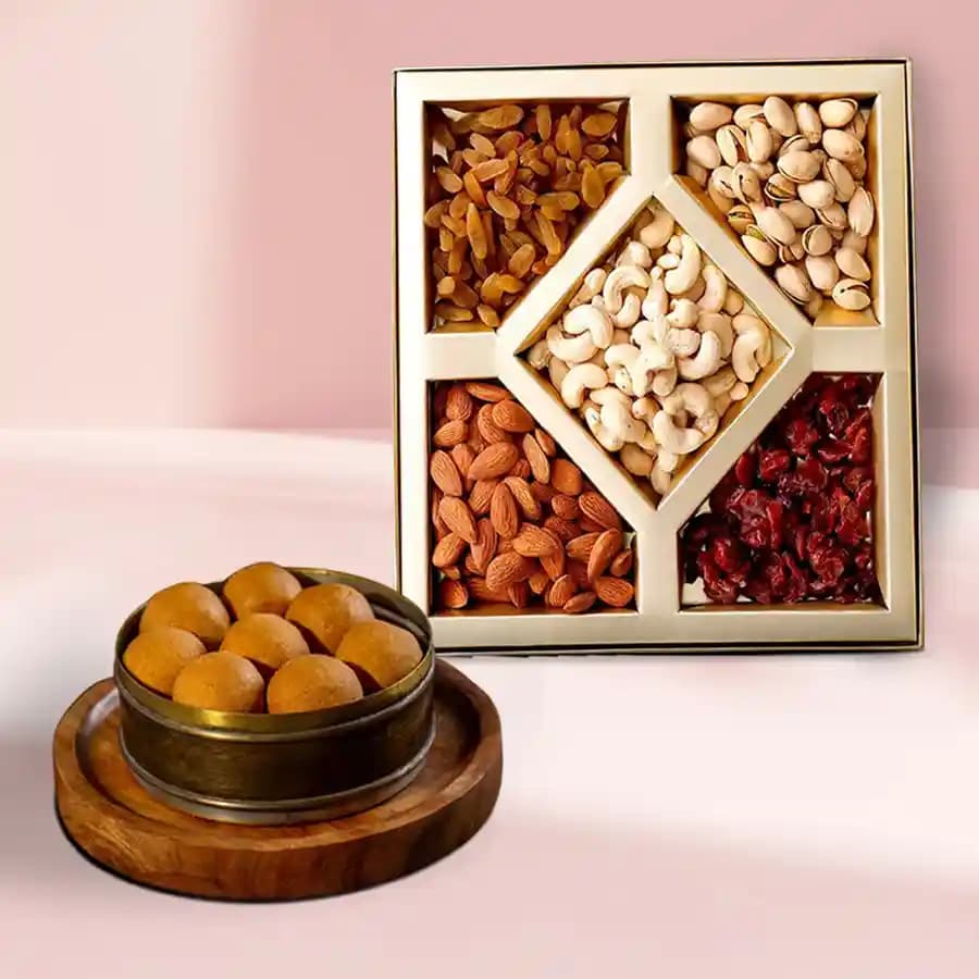 Bellam Sunni Laddu from Almond House with Mixed Dry Fruits