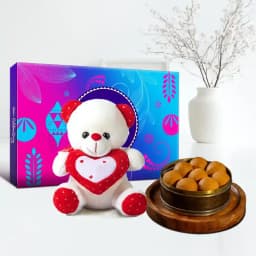 Bellam Sunni Laddu from Almond House with Teddy N Cadbury Celebration 1