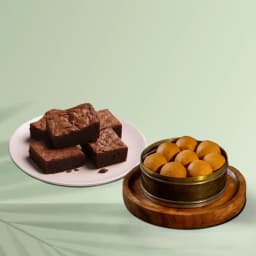 Bellam Sunni Laddu from Almond House with Brownies 1