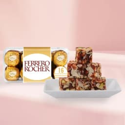 Dry Fruit Burfi from Almond House with Ferrero Rocher 1