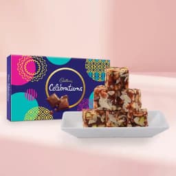 Dry Fruit Burfi from Almond House with Cadbury Celebration 1