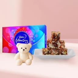 Dry Fruit Burfi from Almond House with Teddy N Cadbury Celebration 1